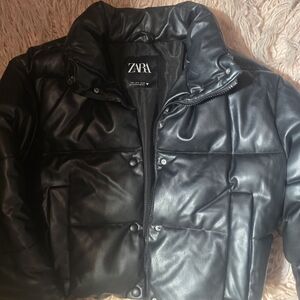 Zara Black Puffer Jacket